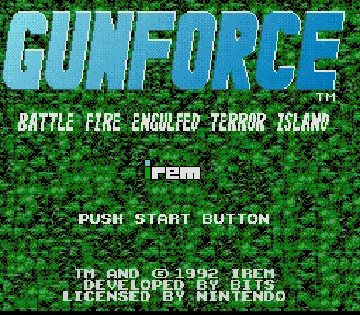 GunForce (USA) screen shot title